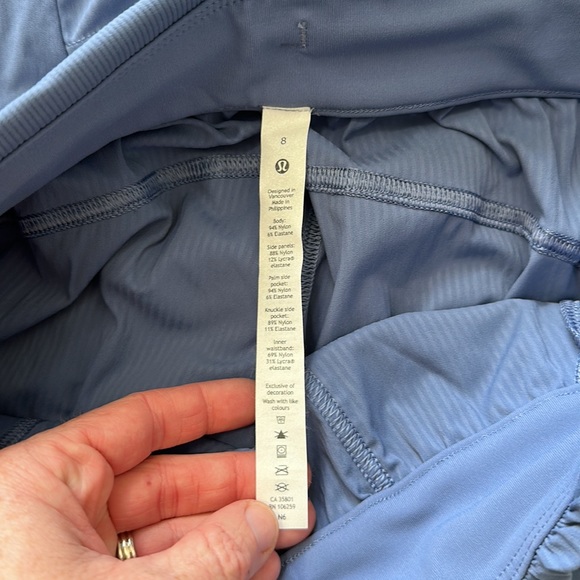 Lululemon Beyond The Studio Joggers High Waisted Bunched Periwinkle/Blue Size 8 - Picture 11 of 16
